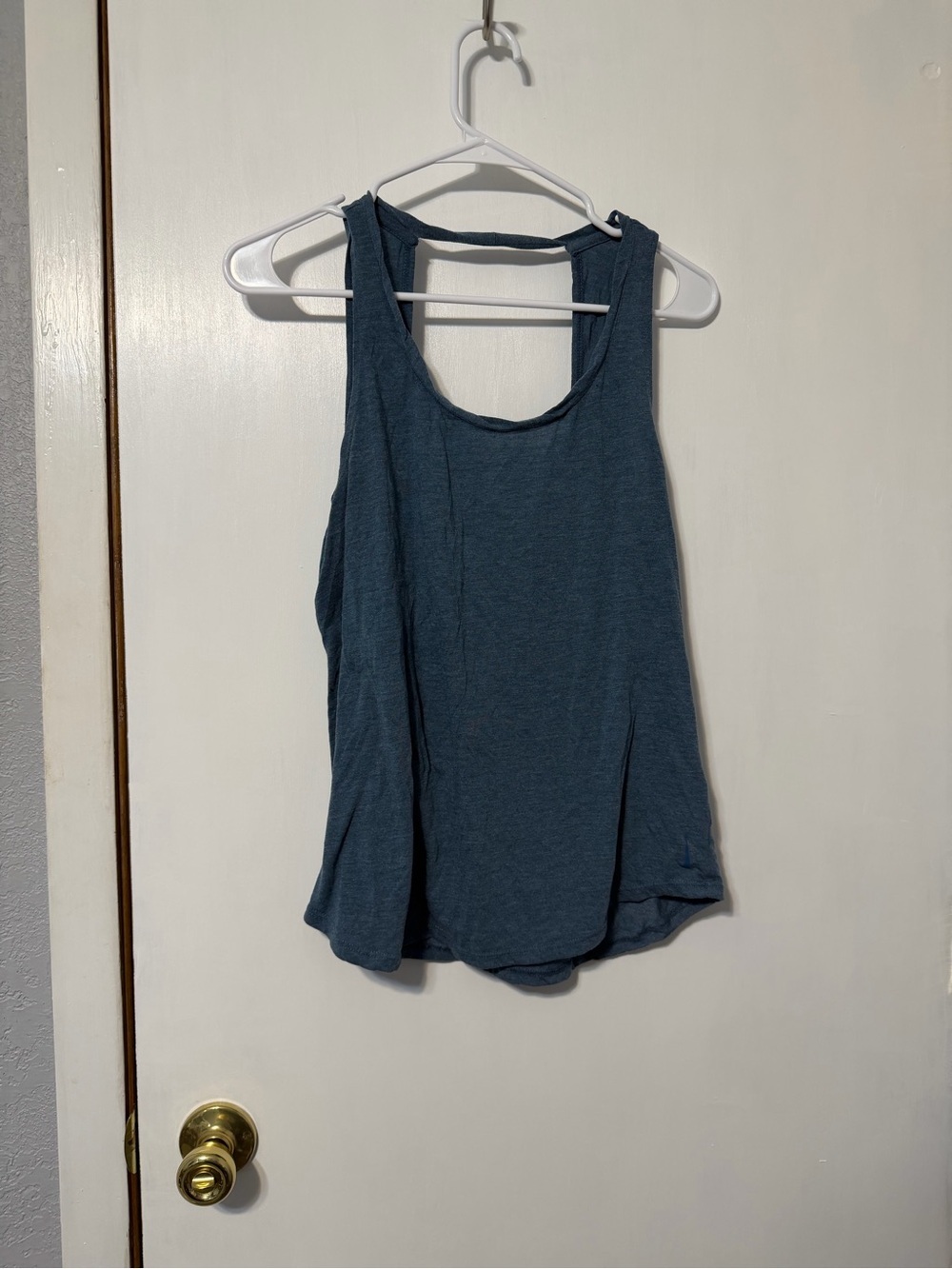 Nike Women's Blue Scoop Neck Racerback Tank
